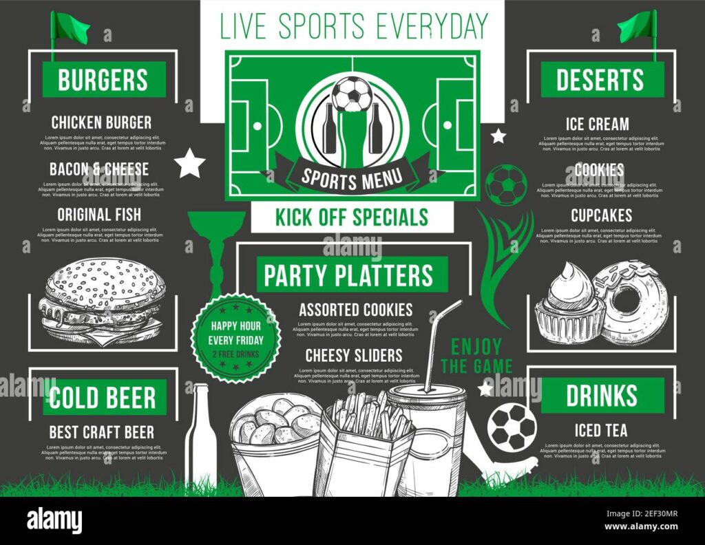football club menu